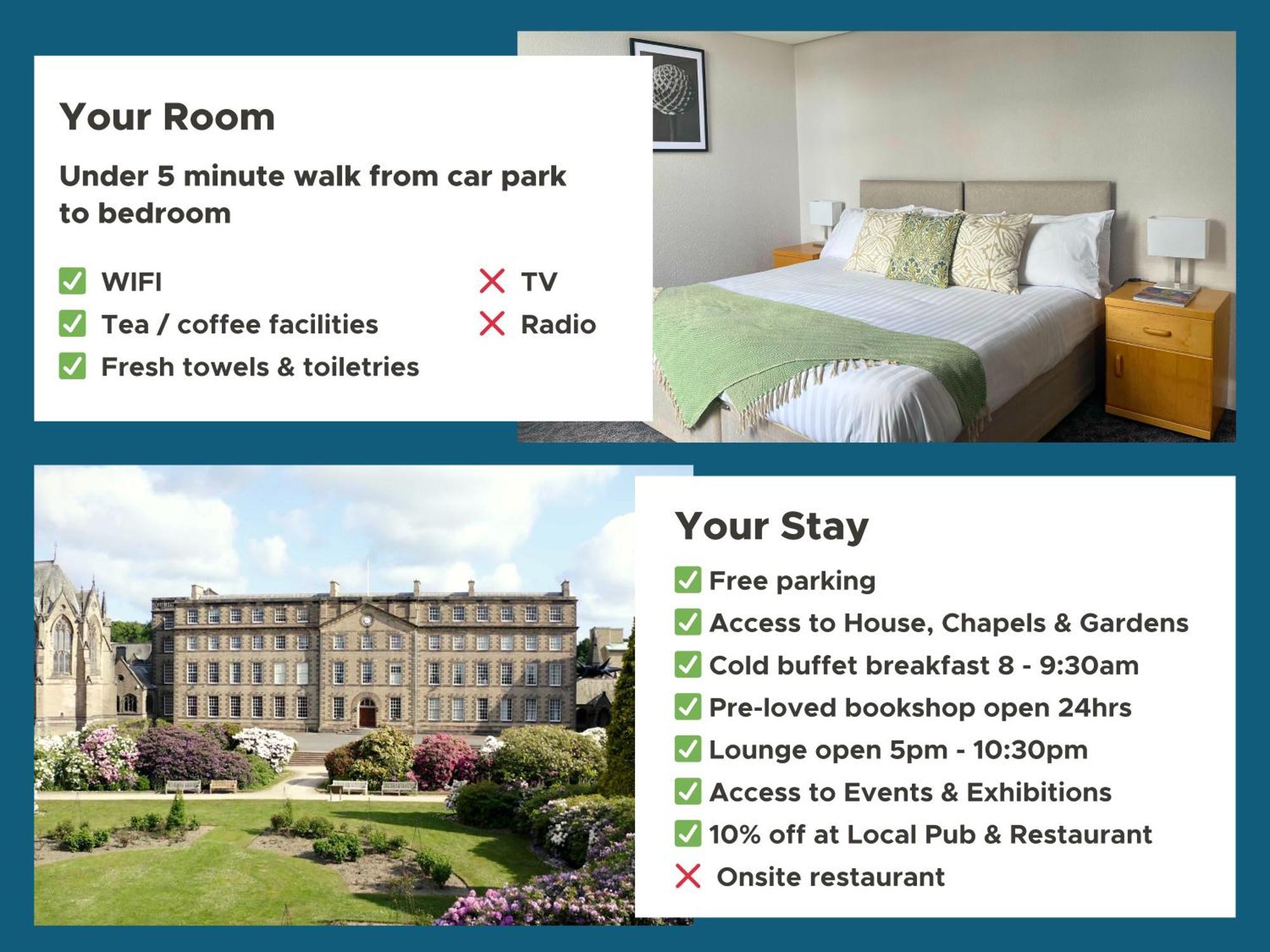 Ushaw Historic House, Chapels & Gardens Bed and Breakfast Durham Buitenkant foto